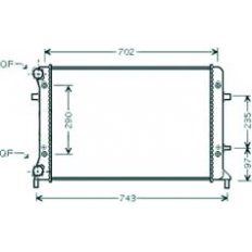 Radiatore acqua per AUDI A3 dal 2003 al 2005