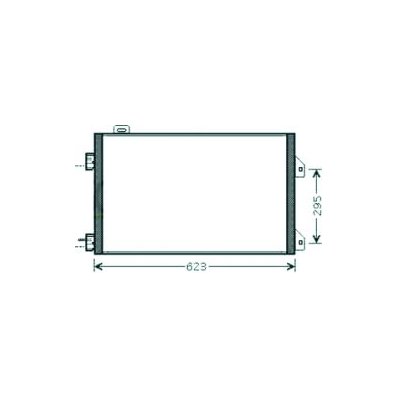 Condensatore per RENAULT CLIO dal 2001 al 2005 Codice OEM 8200245598