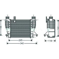 Intercooler per NISSAN JUKE dal 2010 al 2014