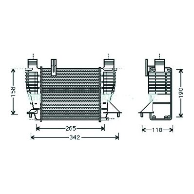 Intercooler per NISSAN JUKE dal 2010 al 2014 Codice OEM 14461EM00A