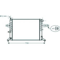 Radiatore acqua per OPEL ASTRA G dal 1998 al 2004