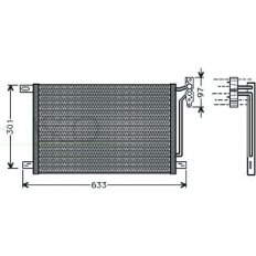 Condensatore per BMW X3 E83 dal 2004 al 2006