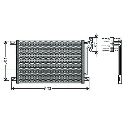 Condensatore per BMW 3 E46 dal 1998 al 2001 Codice OEM 64538377648