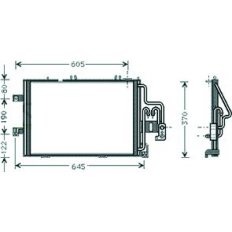 Condensatore per OPEL CORSA C dal 2000 al 2003