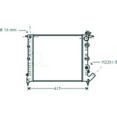 Radiatore acqua per RENAULT CLIO dal 1994 al 1996