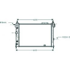 Radiatore acqua per OPEL ASTRA F dal 1991 al 1994