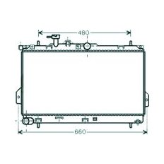 Radiatore acqua per HYUNDAI MATRIX dal 2001 al 2005