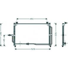 Condensatore per CHEVROLET - DAEWOO MATIZ dal 1998 al 2000