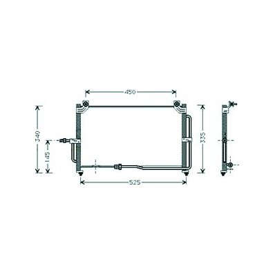 Condensatore per CHEVROLET - DAEWOO MATIZ dal 1998 al 2000 Codice OEM 96314763