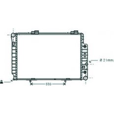 Radiatore acqua per MERCEDES-BENZ C W202 dal 1997 al 2000