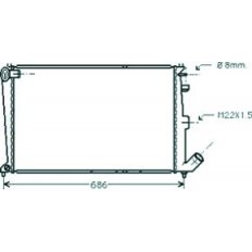 Radiatore acqua per CITROEN XANTIA dal 1993 al 1998