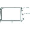 Radiatore acqua per CITROEN XANTIA dal 1993 al 1998