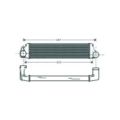 Intercooler per BMW 3 E46 dal 1998 al 2001 Codice OEM 17512246795