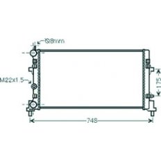 Radiatore acqua per VOLKSWAGEN POLO dal 2009 al 2014
