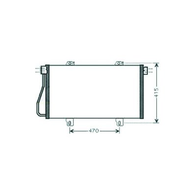 Condensatore per NISSAN INTERSTAR dal 2001 al 2002 Codice OEM 7701052120