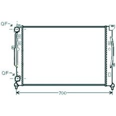 Radiatore acqua per AUDI A6 dal 1997 al 2001