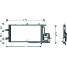 Condensatore per OPEL TIGRA dal 2004 al 2009