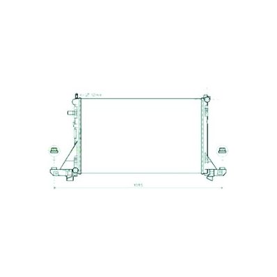 Radiatore acqua per RENAULT MASTER dal 2010 Codice OEM 2140000Q2B