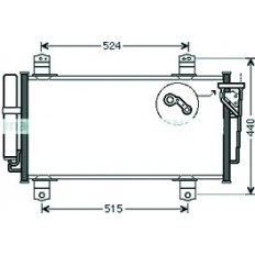 Condensatore per MAZDA 6 dal 2007 al 2010