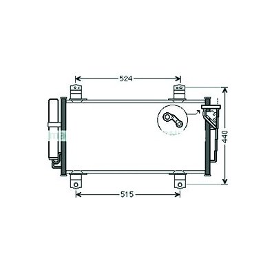 Condensatore per MAZDA 6 dal 2007 al 2010 Codice OEM GS1D-61-480D