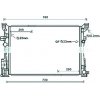 Radiatore acqua per MERCEDES-BENZ A W176 dal 2012 al 2015