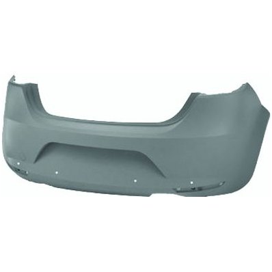 Paraurto posteriore verniciabile con fori sensore per SEAT LEON dal 2005 al 2009 Codice OEM 1PO807421AGRU