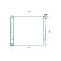 Radiatore acqua per KIA SPORTAGE dal 2008 al 2010