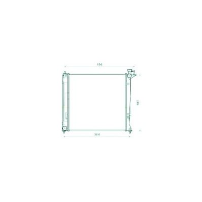 Radiatore acqua per KIA SPORTAGE dal 2008 al 2010 Codice OEM 253102Y000