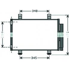 Condensatore per SUZUKI SWIFT dal 2005 al 2007