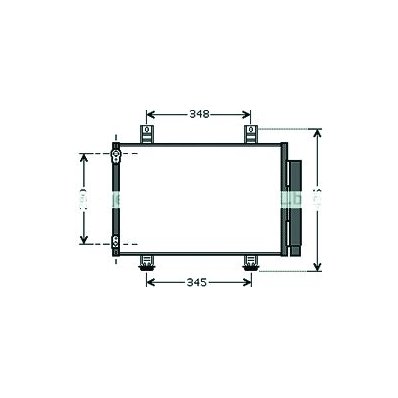 Condensatore per SUZUKI SPLASH dal 2012 Codice OEM 9531063J00