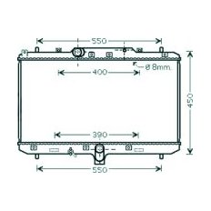Radiatore acqua per SUZUKI SX4 dal 2006 al 2010