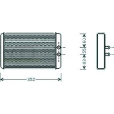 Scambiatore di calore per CITROEN JUMPER dal 1994 al 2002