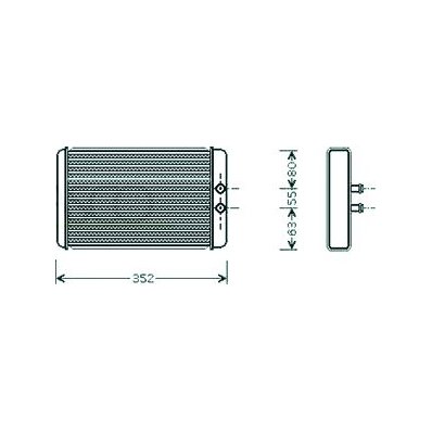 Scambiatore di calore per FIAT DUCATO dal 1994 al 2002 Codice OEM 6448H8