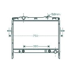 Radiatore acqua per KIA SORENTO dal 2002 al 2006