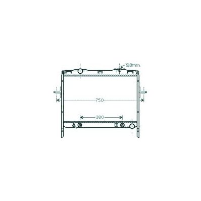 Radiatore acqua per KIA SORENTO dal 2002 al 2006 Codice OEM 2