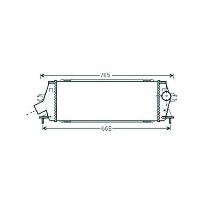 Intercooler per OPEL VIVARO dal 2006 al 2014 Codice OEM 8200411160