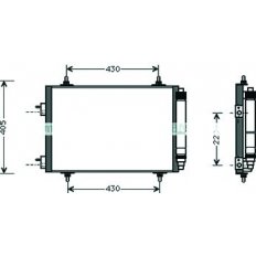 Condensatore per PEUGEOT 307 dal 2001 al 2005