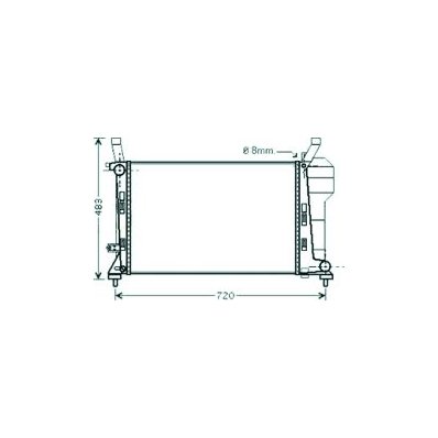 Radiatore acqua per MERCEDES-BENZ A W169 dal 2004 al 2008 Codice OEM A1695000303