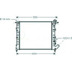 Radiatore acqua per RENAULT R19 dal 1988 al 1992