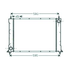 Radiatore acqua per ROVER 200 dal 1989 al 1995