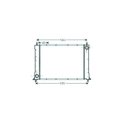 Radiatore acqua per ROVER 200 dal 1989 al 1995 Codice OEM 350213414000
