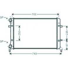 Radiatore acqua per VOLKSWAGEN PASSAT dal 2005 al 2010