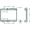 Radiatore acqua per PEUGEOT 406 dal 1999 al 2004