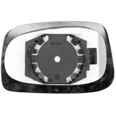 Piastra specchio retrovisore termica per FIAT ULYSSE dal 2002 al 2011 lato sinistro guidatore Codice OEM 9464243580/8151FW