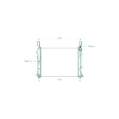 Radiatore acqua per RENAULT KANGOO dal 2007 al 2013 Codice OEM 8200418329