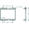 Radiatore acqua per PEUGEOT 206 dal 1998 al 2009