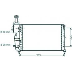 Radiatore acqua per LANCIA Y dal 2000 al 2003