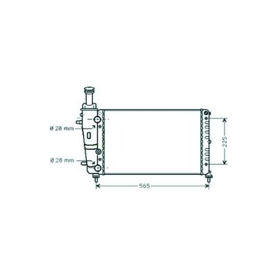 Radiatore acqua per LANCIA Y dal 1995 al 2000 Codice OEM 46414171