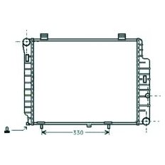 Radiatore acqua per MERCEDES-BENZ E dal 1995 al 1999