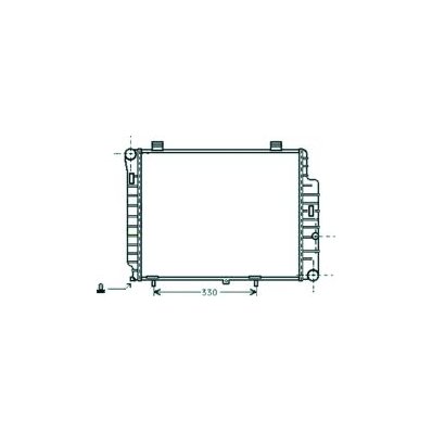 Radiatore acqua per MERCEDES-BENZ E dal 1995 al 1999 Codice OEM 2025003503
